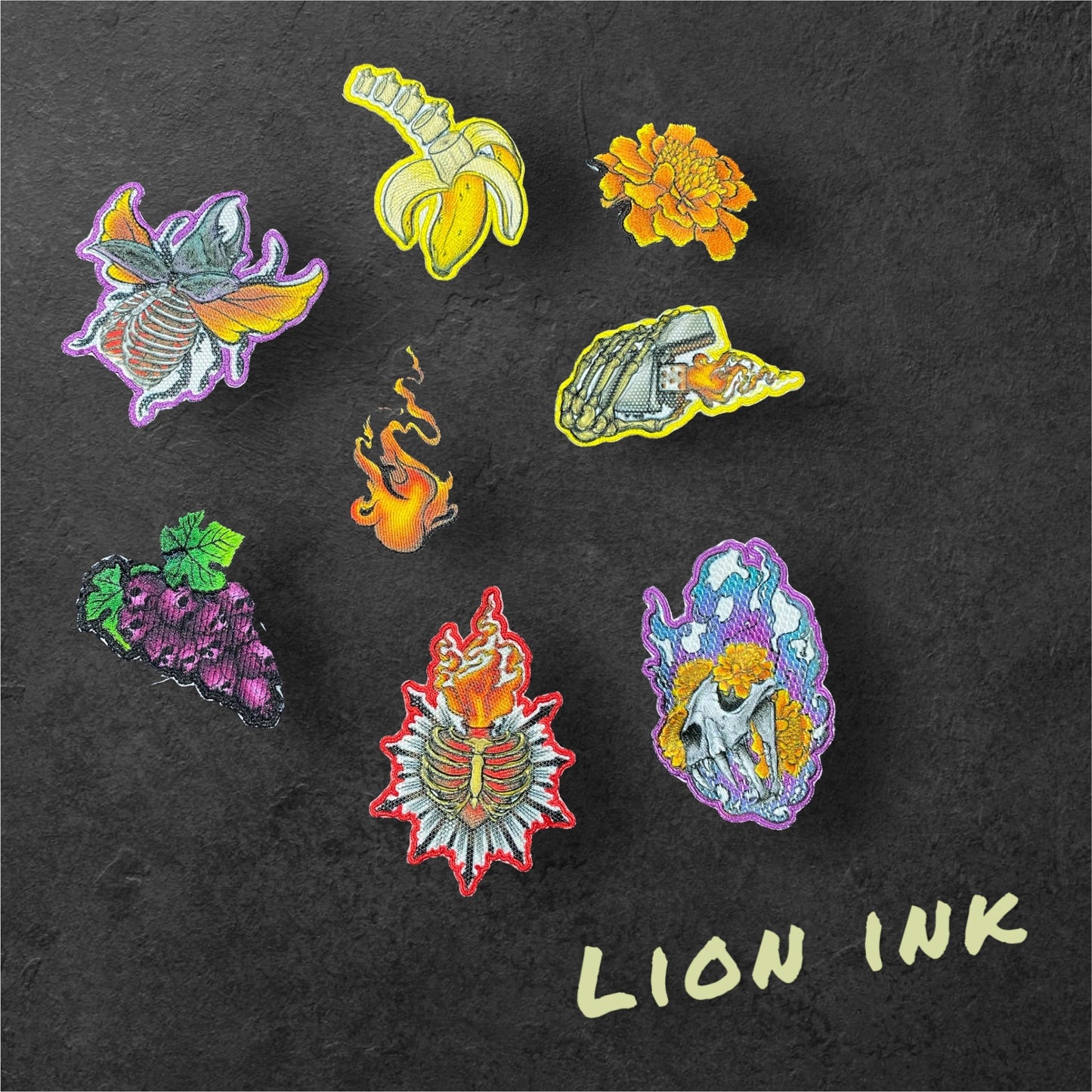 Parche Bordado - Lion Ink